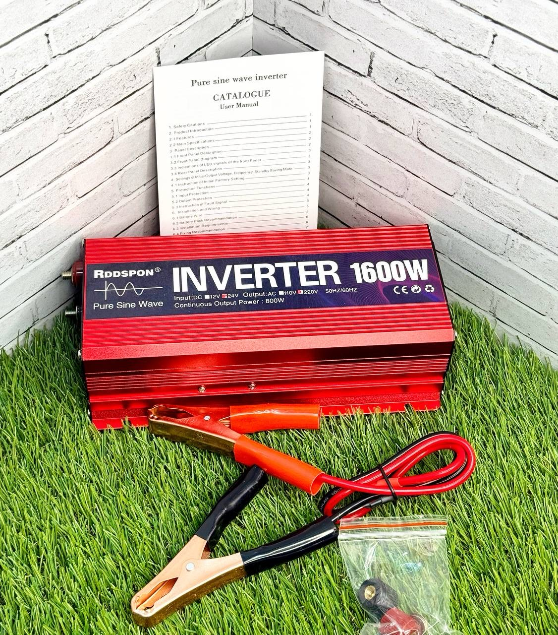 Инвертер Red 12v-220v (1600W)