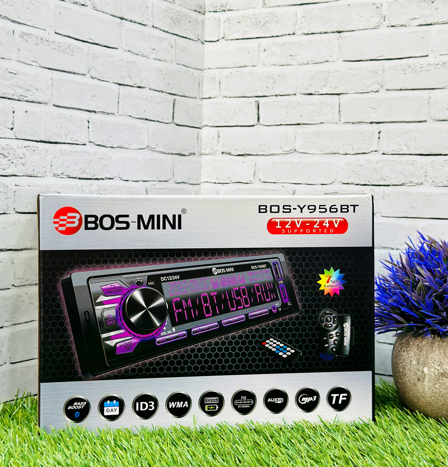 Магнитола 12V-24V Bos-Mini Y956BT